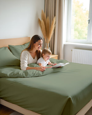 Giza Grace – Classic 1 Piece Fitted Sheet- Sage
