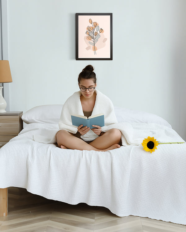 Havenweave Cotton 1 Piece Waffle Coverlet - White-Bed Layers-Cottington Lane-Slumber Sphere