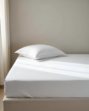 Luxe Giza Cotton 1 Piece Cot Fitted Sheet - White-Custom Beds-MyGiza-Slumber Sphere