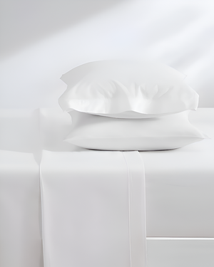 FlexNest 5 Piece Split Bed Sheet Set- White-Custom Beds-Shreem Linen-Slumber Sphere
