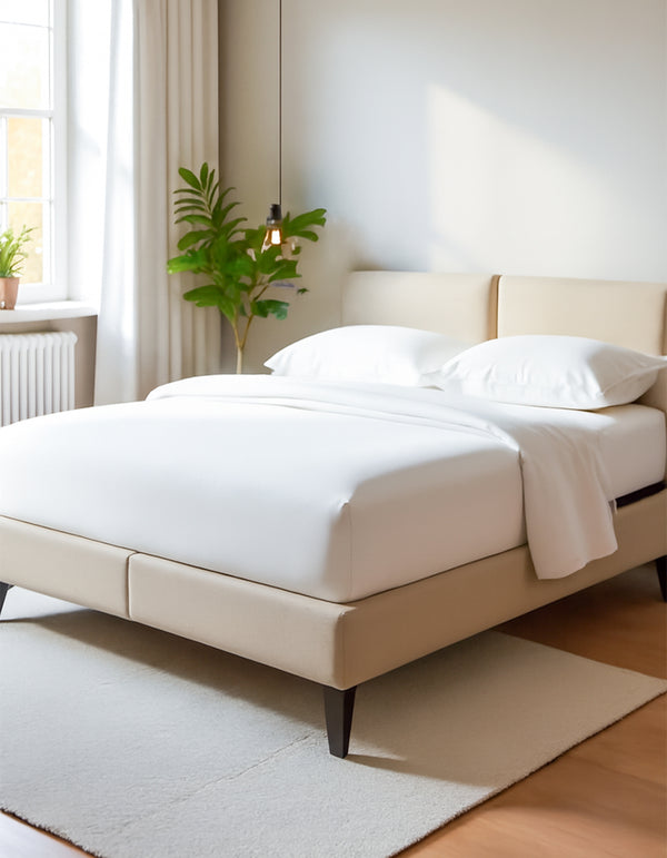 EliteFlex - 7 Piece Cotton Split Sheet Set for Adjustable Beds - White