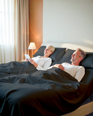 Softline Split Ultra-Soft 5-Piece Cotton Split Beds Sheet Set - Dark Gray
