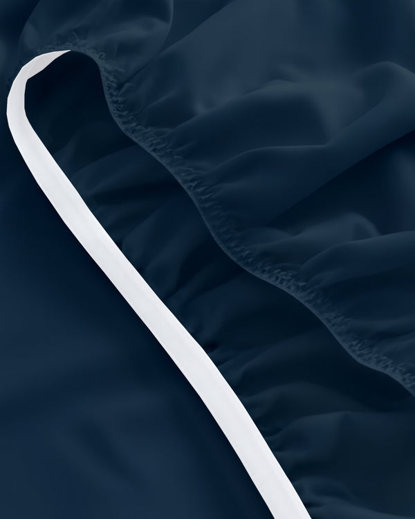 ComfortFold - Microfiber Sleeper Sofa 1 Piece Fitted Sheet- Navy Blue