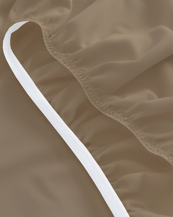 ComfortFold - Microfiber Sleeper Sofa 1 Piece Fitted Sheet- Taupe