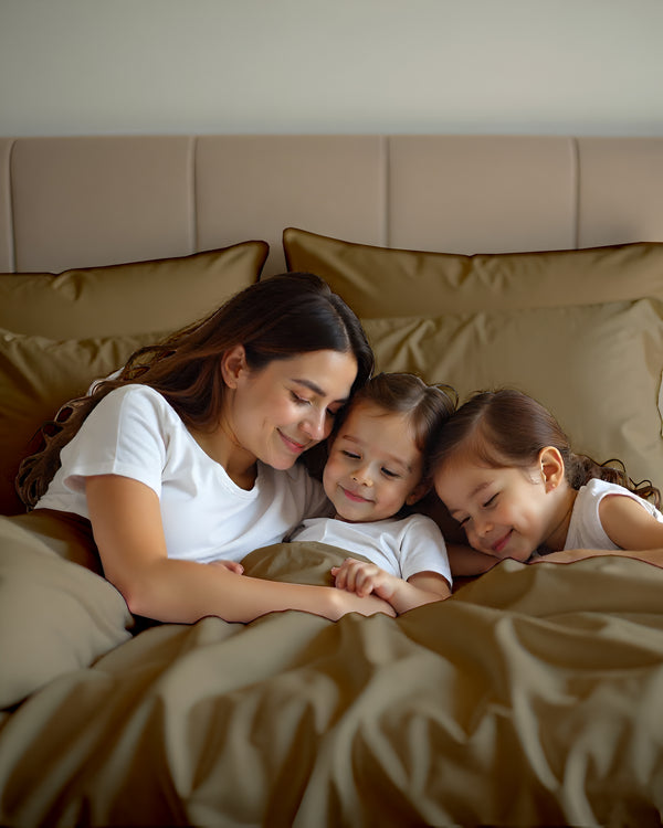 Imperial Touch Exquisite 6 Piece Cotton Sheet Set- Taupe