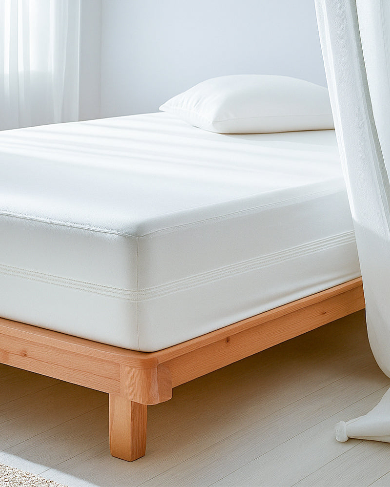 PureGuard ZipFit –  1 Piece Zipper Closure Fitted Sheet - White