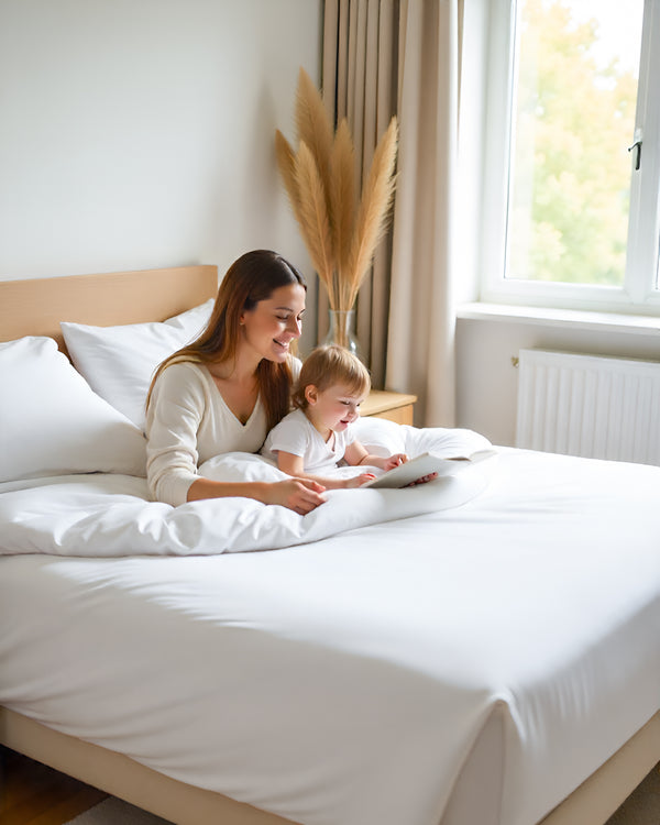 Giza Grace – Classic 1 Piece Fitted Sheet- White