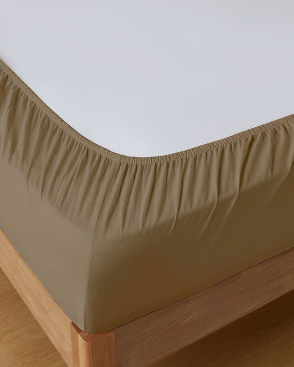 Classic Comfort Cotton Bedding 4 Piece Sheet Set- Taupe
