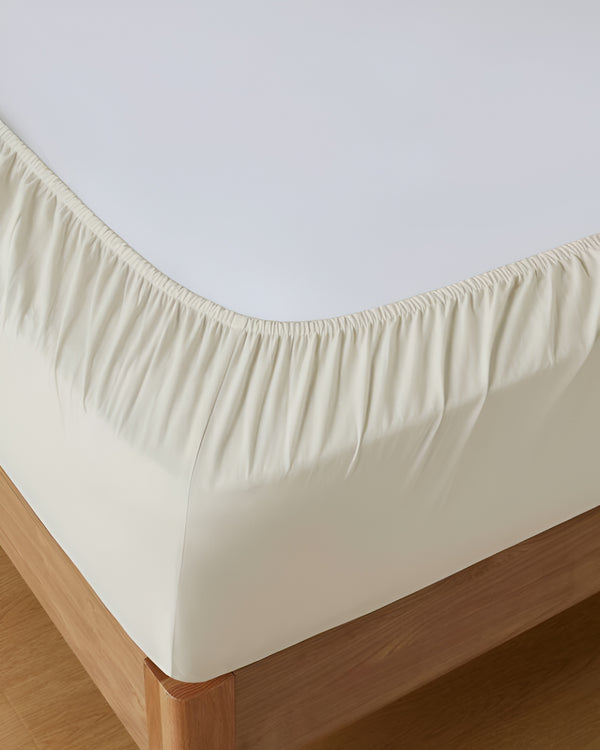 Classic Comfort Cotton Bedding 4 Piece Sheet Set- Ivory