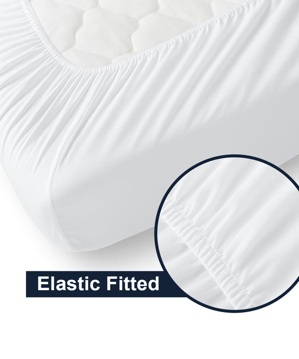 CloudLuxe – Sateen Finish Egyptian Cotton 4 Piece Cot Bedding Set - White