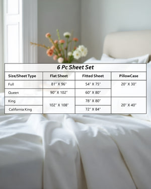 Giza Elegance 6-Piece Sheet Set - Taupe