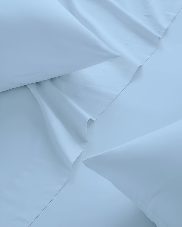 Classic Comfort Cotton Bedding 4 Piece Sheet Set- Light Blue