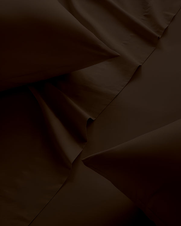 Classic Comfort Cotton Bedding 4 Piece Sheet Set- Chocolate