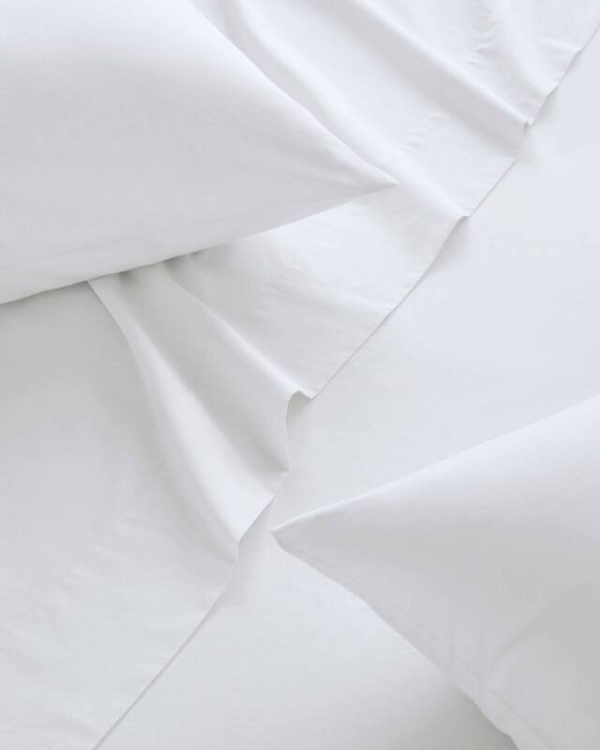 Classic Comfort Cotton Bedding 4 Piece Sheet Set- White-Bed Sheets-Cottington Lane-Slumber Sphere