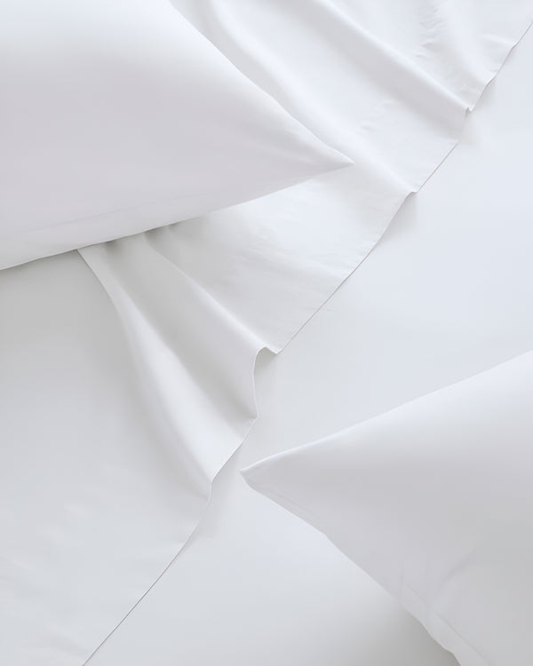 Classic Comfort Cotton Bedding 4 Piece Sheet Set- White