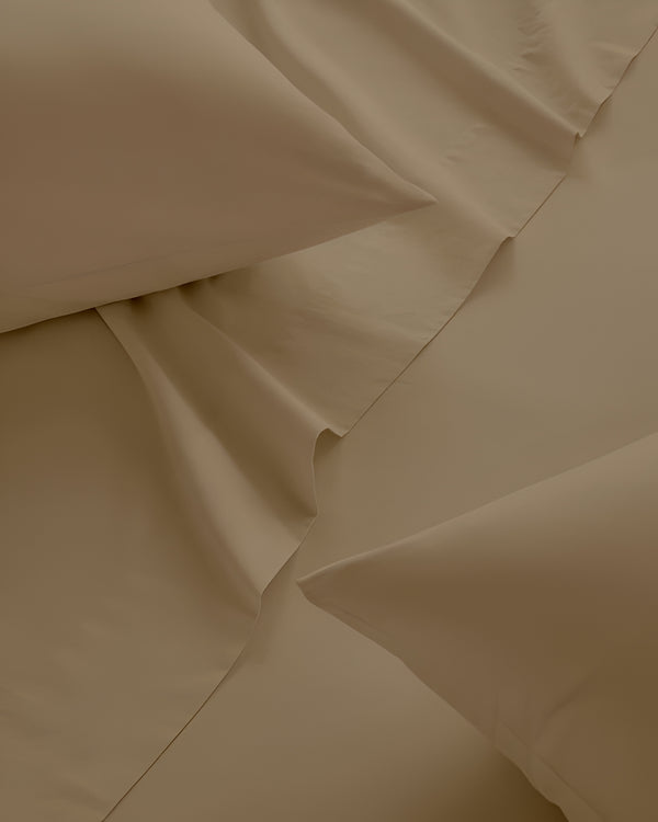 Classic Comfort Cotton Bedding 4 Piece Sheet Set- Taupe