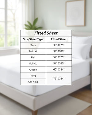 Giza Grace – Classic 1 Piece Fitted Sheet- Navy Blue