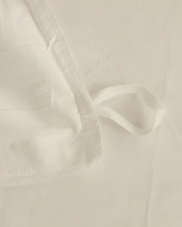 DreamHaven – Breathable & Beautiful 3 Piece Cotton Duvet Cover - Ivory-Bed Layers-Cottington Lane-Slumber Sphere