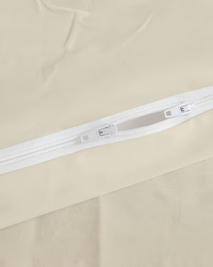 DreamHaven – Breathable & Beautiful 3 Piece Cotton Duvet Cover - Ivory-Bed Layers-Cottington Lane-Slumber Sphere