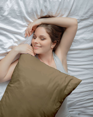 CloudCotton - Set of 2 Piece Pillow Cover with Understated Luxury & Soft in Taupe-Pillowcases-Cottingon-Slumber Sphere
