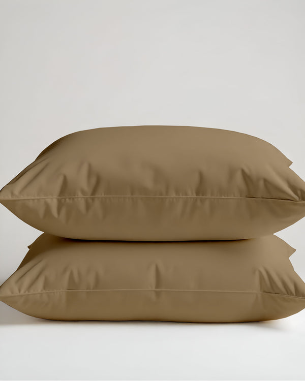 CloudCotton - Set of 2 Piece Pillow Cover with Understated Luxury & Soft in Taupe-Pillowcases-Cottingon-Slumber Sphere
