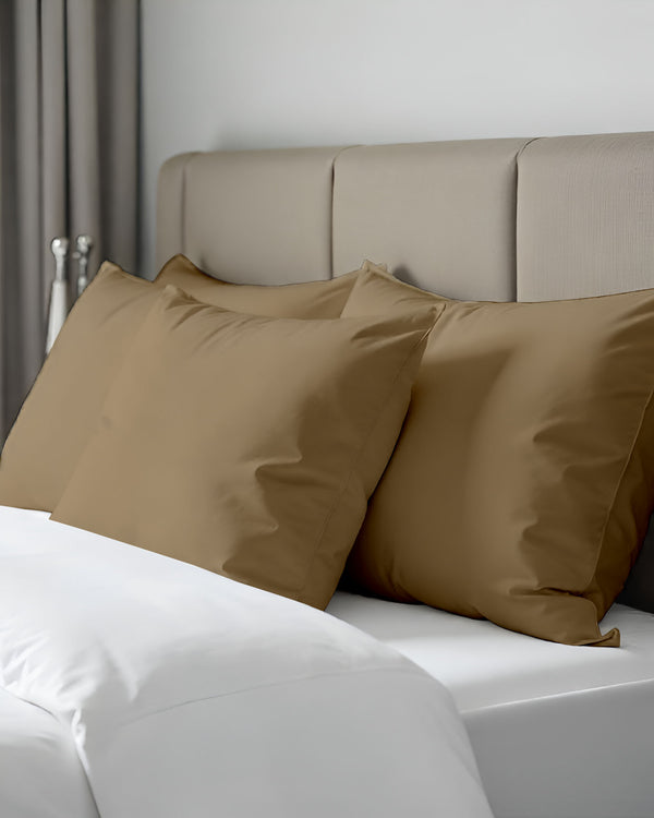 CloudCotton - Set of 2 Piece Pillow Cover with Understated Luxury & Soft in Taupe-Pillowcases-Cottingon-Slumber Sphere