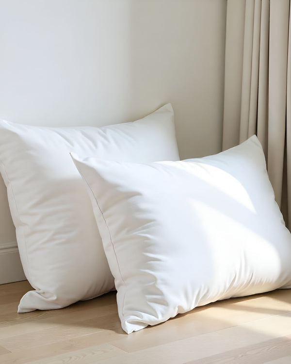 CloudCotton - Set of 2 Piece Pillow Cover with Sateen Finish - White-Pillowcases-Cottingon -Slumber Sphere