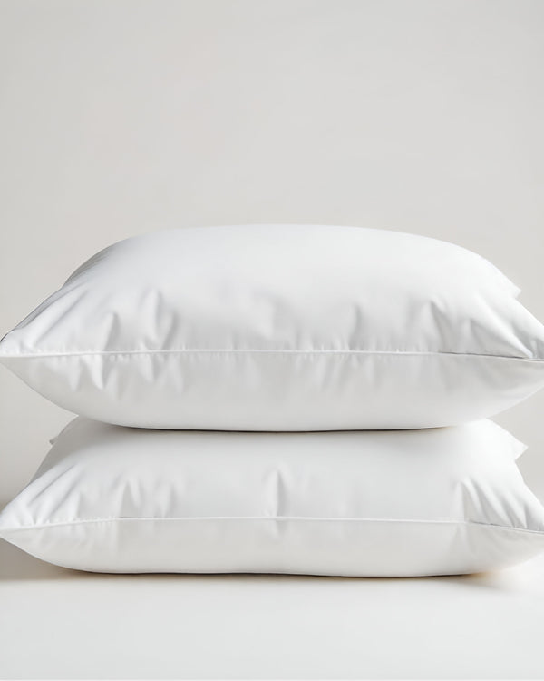 CloudCotton - Set of 2 Piece Pillow Cover with Sateen Finish - White-Pillowcases-Cottingon -Slumber Sphere