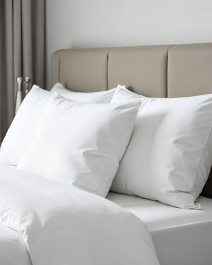 CloudCotton - Set of 2 Piece Pillow Cover with Sateen Finish - White-Pillowcases-Cottingon -Slumber Sphere