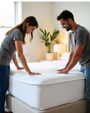 Zip Up Sheet – 2-Piece Zipper Fitted Sheet Set (Base + Zip Sheet) | Easy-On, Easy-Off Bedding Solution-Zip Up Fitted Sheet-Zip Up Sheet-Slumber Sphere