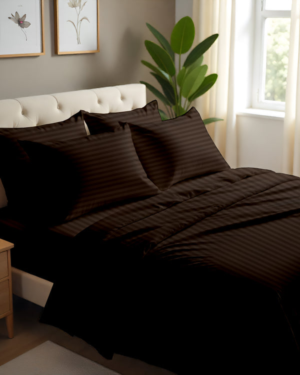 Imperial Touch Exquisite 6 Piece Cotton Sheet Set- Chocolate