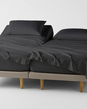 Softline Split Ultra-Soft 5-Piece Cotton Split Beds Sheet Set - Dark Gray