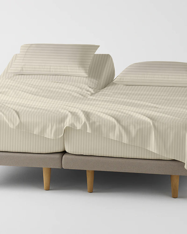Softline Split Ultra-Soft 5-Piece Cotton Split Beds Sheet Set - Ivory