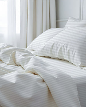Royal Dreams, Extra Deep 4 Piece Cotton Sheet Set- White