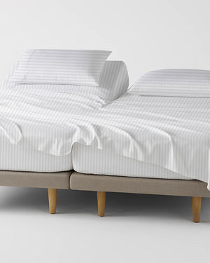 Softline Split Ultra-Soft 5-Piece Cotton Split Beds Sheet Set - White