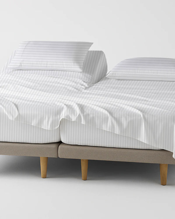 Softline Split Ultra-Soft 5-Piece Cotton Split Beds Sheet Set - White